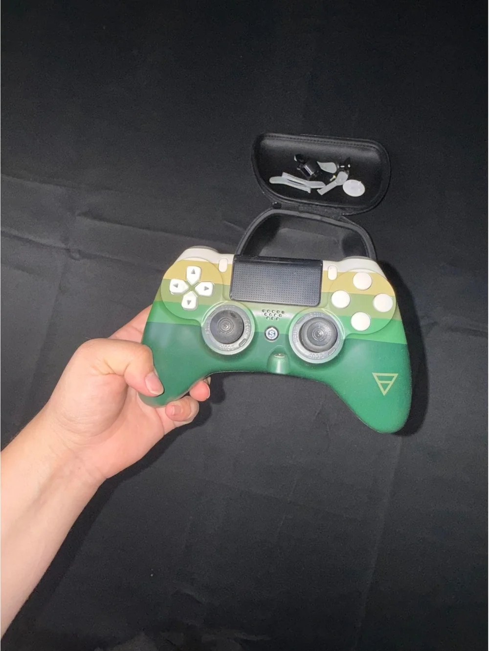 Scuf Impact Custom PS4 Controller Green and Beige